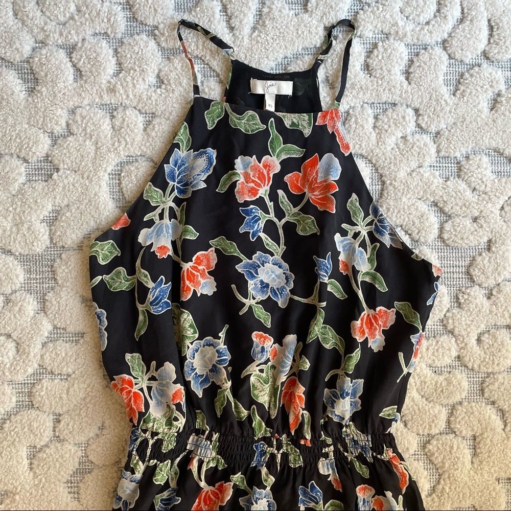 Joie Deme Sleeveless Floral 100% Silk Midi Dress - Picture 2 of 7